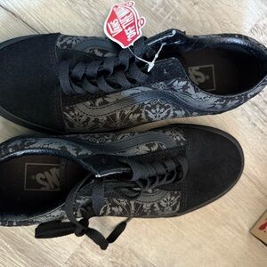 🖤 Vans Old Skool Skull Tapestry Raven/Black – Women’s 6.5 – NWT 🖤
